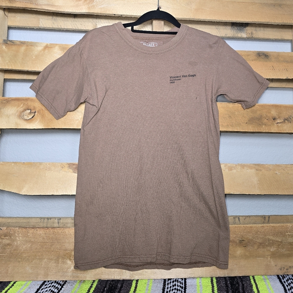 Vincent Van Gogh Brown T-Shirt Size:S